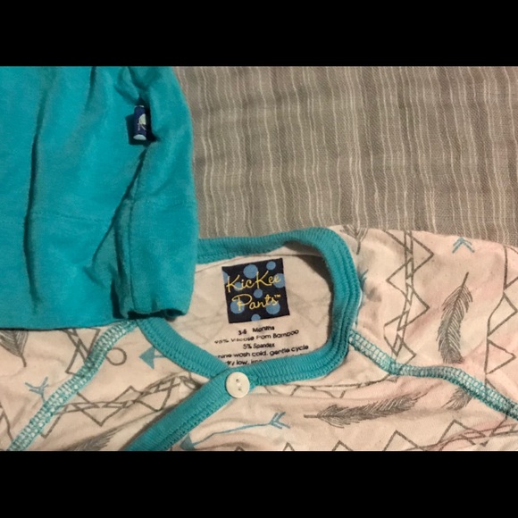 Kickee Pants VGUC kimono set sz 3-6m - Picture 2 of 2